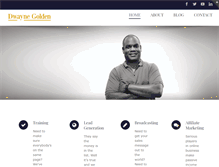 Tablet Screenshot of dwaynegolden.com